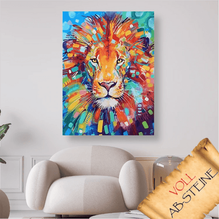Löwe - Voll AB 5D DIY Diamond Painting