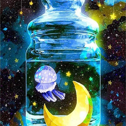 Mond im Glas - Voll AB 5D DIY Diamond Painting