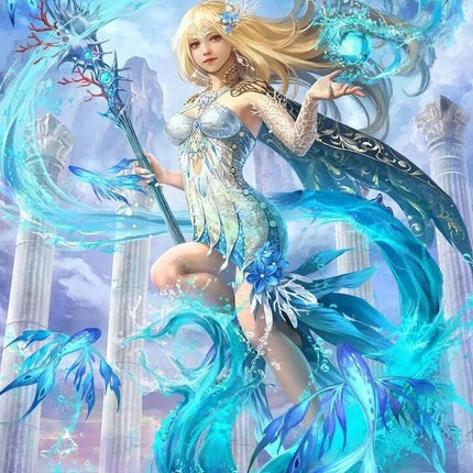Nymphe des Wasser´s - 5D DIY Diamond Painting