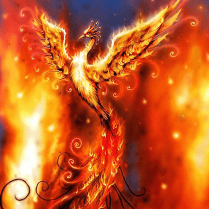 Phoenix in Feuer und Flammen - 5D DIY Diamond Painting