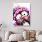 Pinguin mit Herz - 5D DIY Diamond Painting