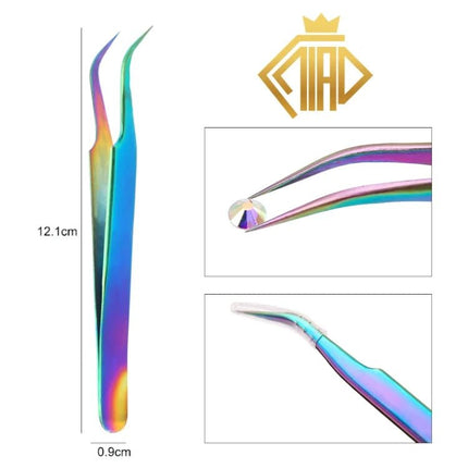 Pinzette Metall gerade oder gebogen - Diamond Painting