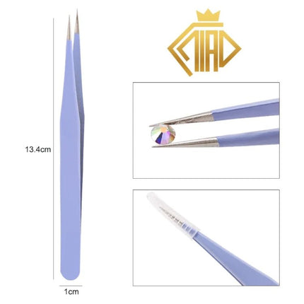 Pinzette Metall gerade oder gebogen - Diamond Painting