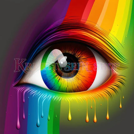 Regenbogen Auge - 5D DIY Diamond Painting