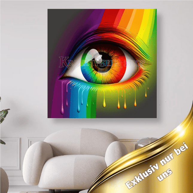 Regenbogen Auge - 5D DIY Diamond Painting
