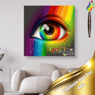 Regenbogen Auge - Malen nach Zahlen