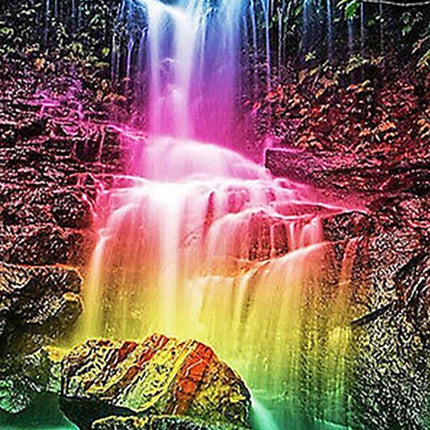 Regenbogen Wasserfall - Voll AB 5D DIY Diamond Painting