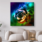 Rose mit bunten Blütenblättern - 5D DIY Diamond Painting