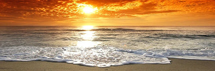 Roter Himmel und das Meer - 5D DIY Diamond Painting