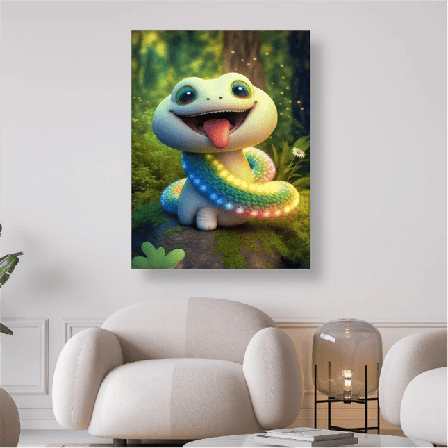 Salti der Schlangendino - 5D DIY Diamond Painting