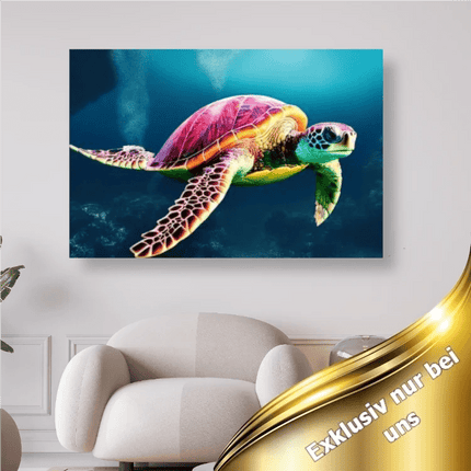 Schildkröte im Meer - 5D DIY Diamond Painting