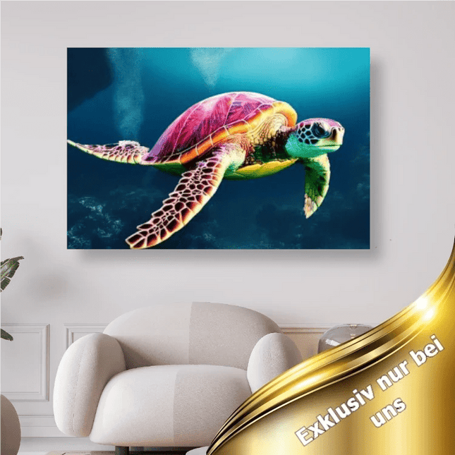 Schildkröte im Meer - 5D DIY Diamond Painting