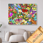 Schmetterlinge auf der Blumenwiese - Voll AB 5D DIY Diamond Painting