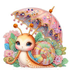 Schnecke mit Schirm Aufsteller - Diamond Painting