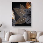 Schwarz und Gold Blätter - 5D DIY Diamond Painting