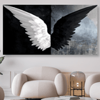 Schwarz Weiss Engels Flügel - 5D DIY Diamond Painting