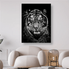 Schwarz/Weisser Tigerkopf - 5D DIY Diamond Painting