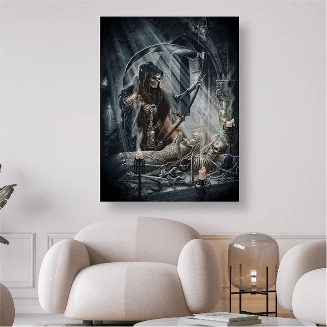Sensenmann in der Gruft - 5D DIY Diamond Painting