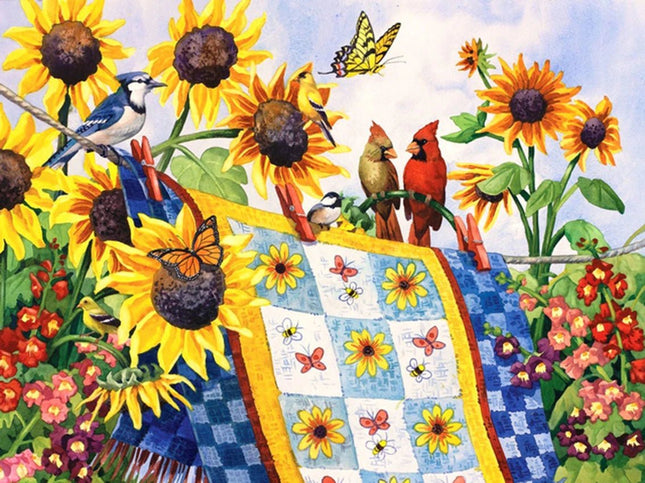 Sonnenblumen - Voll AB 5D DIY Diamond Painting