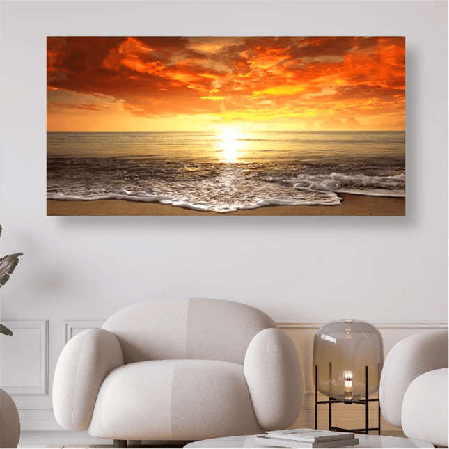 Sonnenuntergang am Meer - 5D DIY Diamond Painting