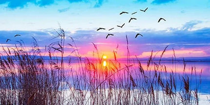 Sonnenuntergang am See - 5D DIY Diamond Painting