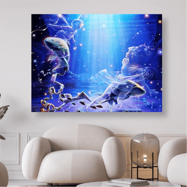 Sternzeichen Fische - 5D DIY Diamond Painting