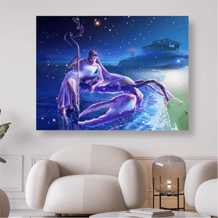 Sternzeichen Krebs - 5D DIY Diamond Painting