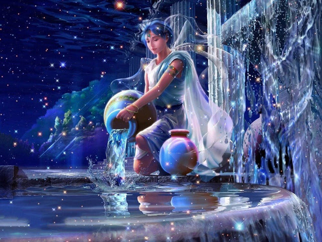 Sternzeichen Wassermann - 5D DIY Diamond Painting