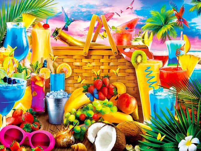 Summer Drink´s - Voll AB 5D DIY Diamond Painting