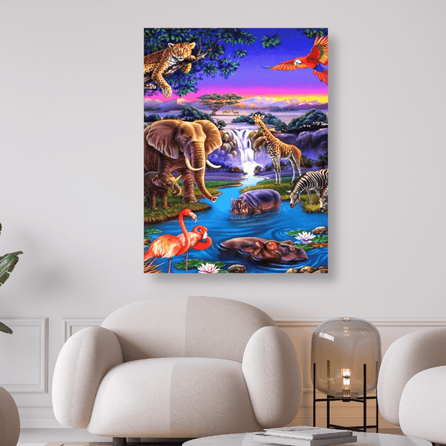 Tiere Afrikas - 5D DIY Diamond Painting