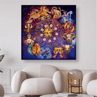 Tierkreiszeichen Kalender Sternzeichen - 5D DIY Diamond Painting