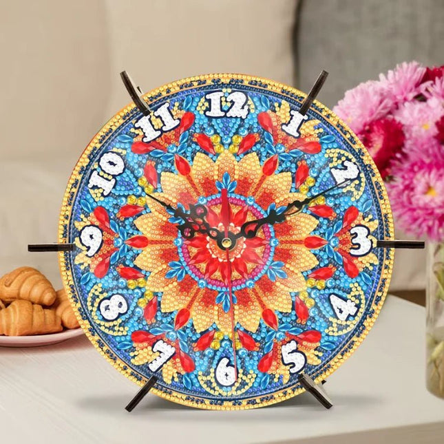 Uhr Mandala 1 - Diamond Painting