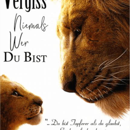 Vergiss niemals wer Du bist Löwe - 5D DIY Diamond Painting