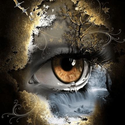 Wasserfall aus Auge - 5D DIY Diamond Painting