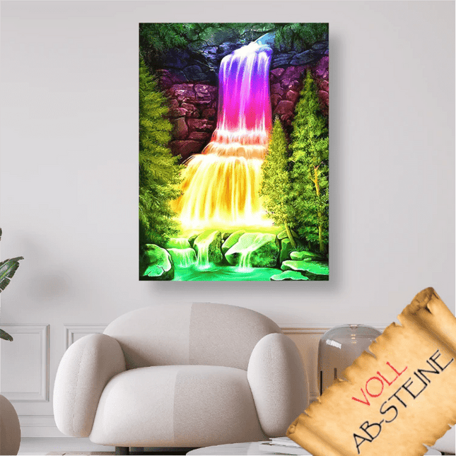 Wasserfall der Farben - Voll AB 5D DIY Diamond Painting