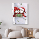 Weihnachtsvögel mit Buch - 5D DIY Diamond Painting