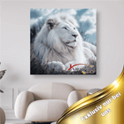 Weisser Löwe - 5D DIY Diamond Painting