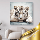 Weisser Tiger mit blauen Augen - 5D DIY Diamond Painting