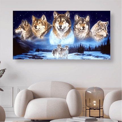 Wölfe - 5D DIY Diamond Painting