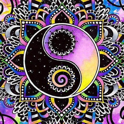 Yin und Yang Zeichen - Voll AB 5D DIY Diamond Painting