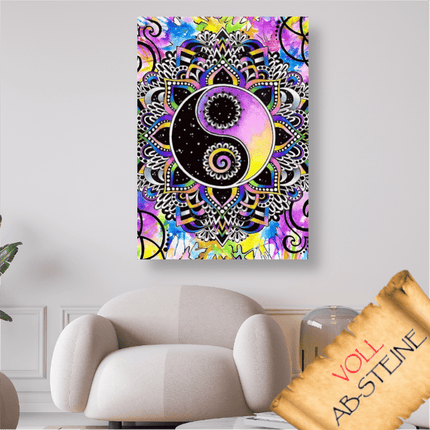 Yin und Yang Zeichen - Voll AB 5D DIY Diamond Painting