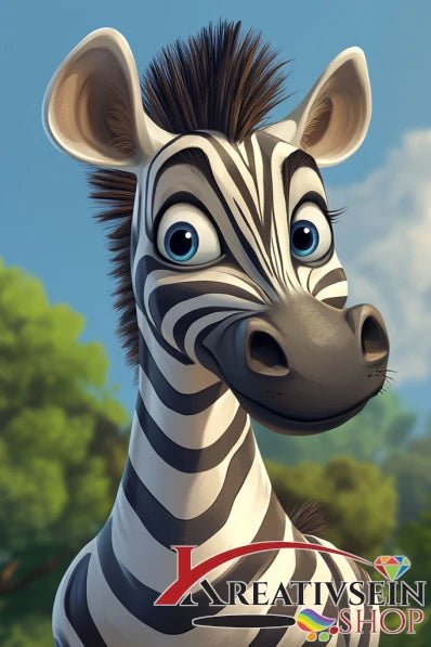 Zebra Comic - 5D DIY Diamond Painting