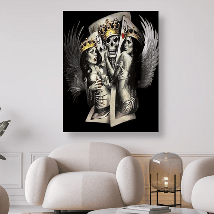 Zwei Engel und ein Geist - 5D DIY Diamond Painting