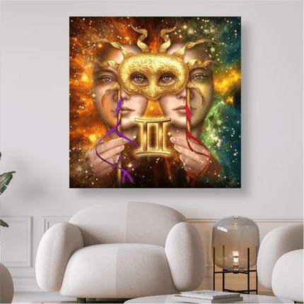Zwillinge Sternzeichen - 5D DIY Diamond Painting